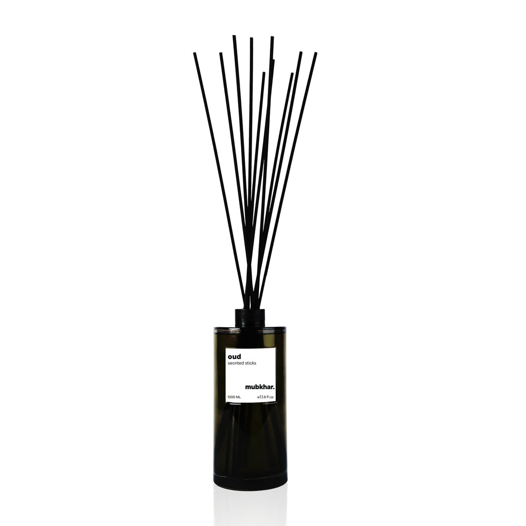 An exquisite Air Fresheners fragrance: Oud Reed Diffusers , presented in a Glass Bottle, part of the Oud Line. This Incense Sticks belongs to the Warm Florals Scent Family with captivating  Pure Camboudian Oud | Pure Indian Oud Perfume Notes