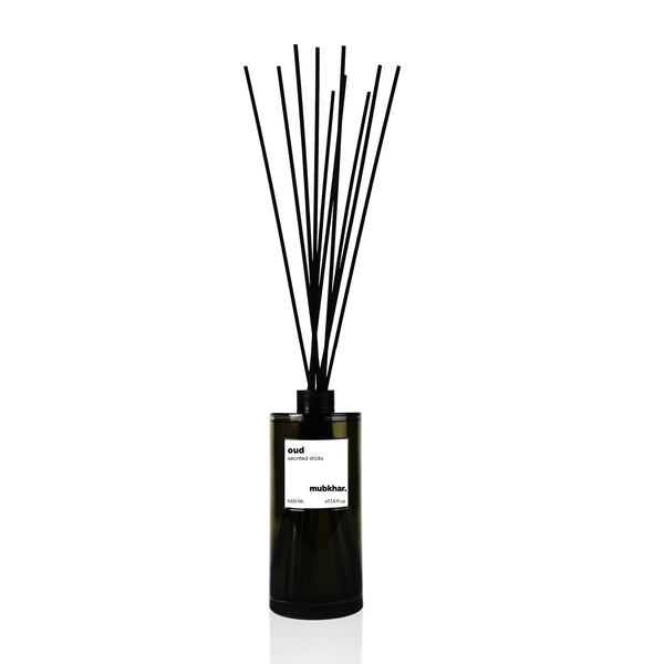 An exquisite Air Fresheners fragrance: Oud Reed Diffusers , presented in a Glass Bottle, part of the Oud Line. This Incense Sticks belongs to the Warm Florals Scent Family with captivating  Pure Camboudian Oud | Pure Indian Oud Perfume Notes